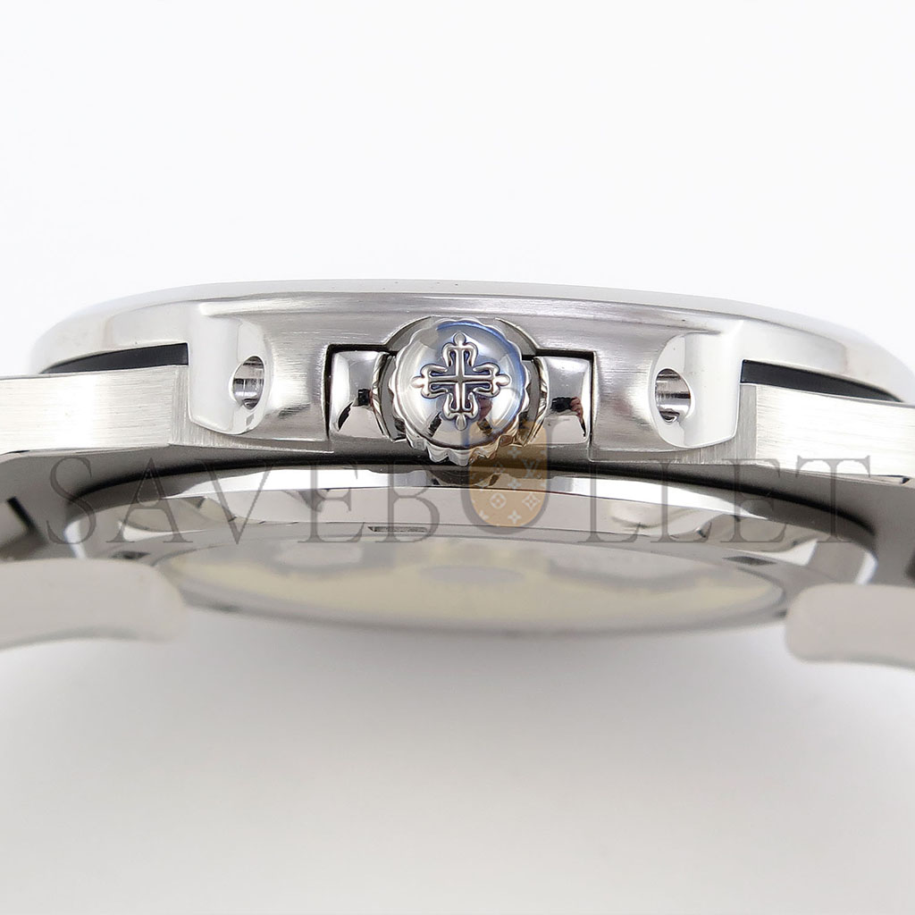 p**ek ph**ppe nautilus edition white dial purple Di*m*nds bezel on watch 5711p